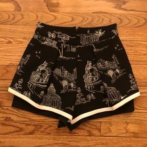 Maje embroidered layered shorts